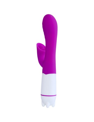 ARMONY - VIBRATORE E STIMOLATORE HAPPY CON LINGUA RICARICABILE VIOLA