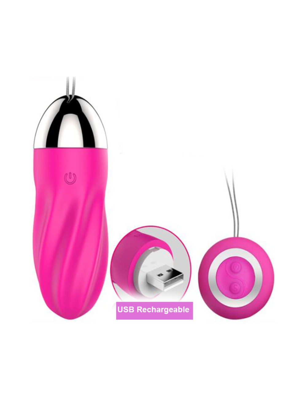 ARMONY - TELECOMANDO UOVO VIBRANTE SWEETY SPIRAL ROSA