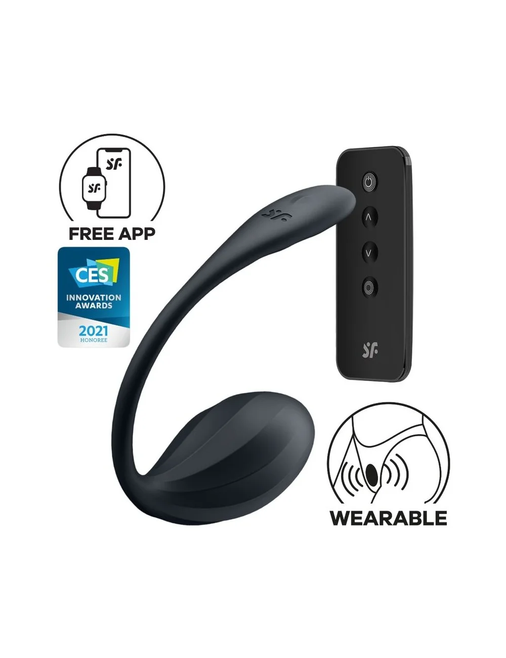 SATISFYER - RIBBED PETAL STIMOLATORE PUNTO G TELECOMANDO NERO APP GRATUITA SATISFYER - RIBBED PETAL STIMOLATORE PUNTO G TELECOMANDO NERO APP GRATUITA