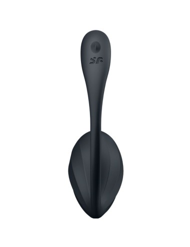SATISFYER - RIBBED PETAL STIMOLATORE PUNTO G TELECOMANDO NERO APP GRATUITA