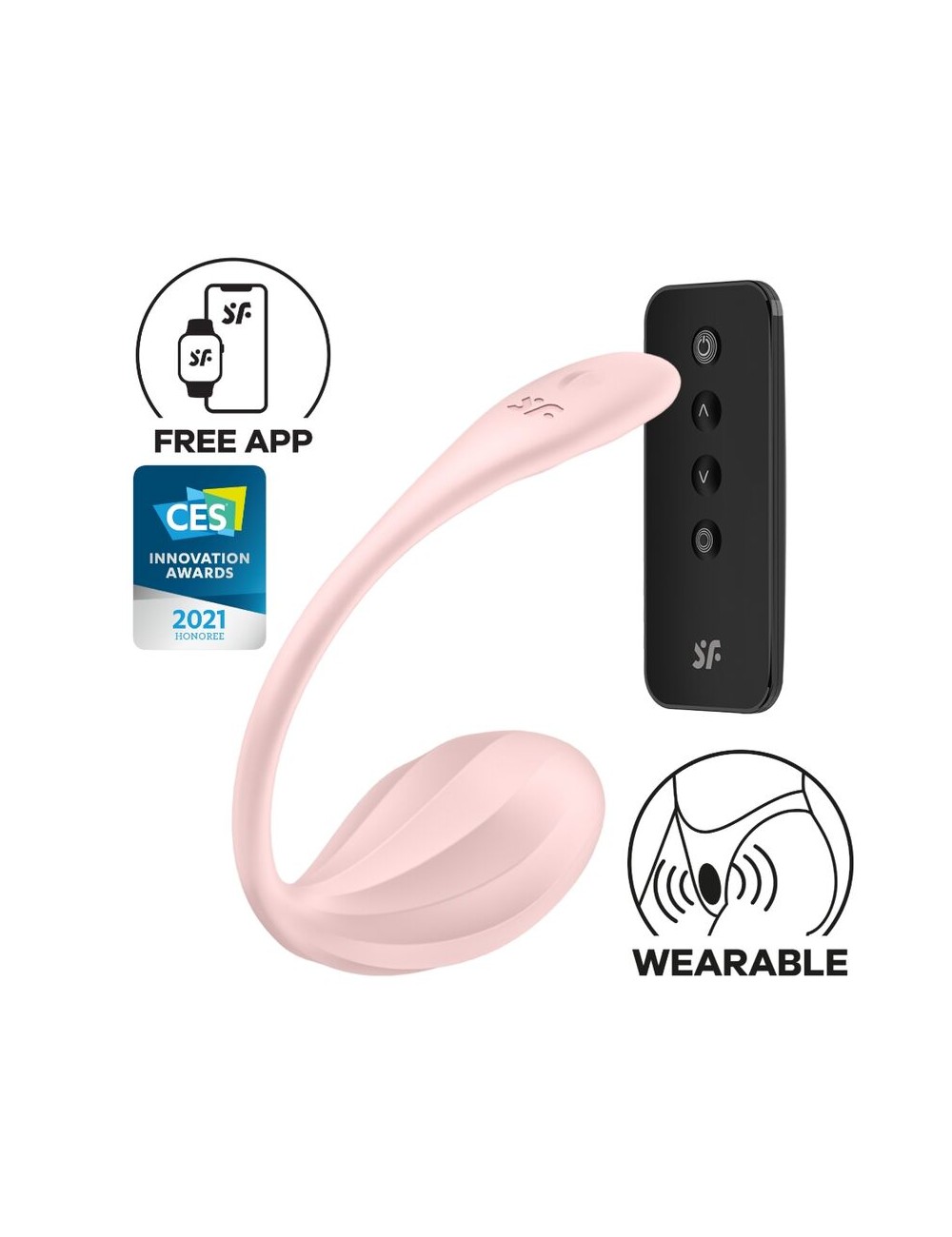 SATISFYER - RIBBED PETAL STIMOLATORE CON TELECOMANDO G POINT ROSE APP FREE SATISFYER - RIBBED PETAL STIMOLATORE CON TELECOMANDO G POINT ROSE APP FREE
