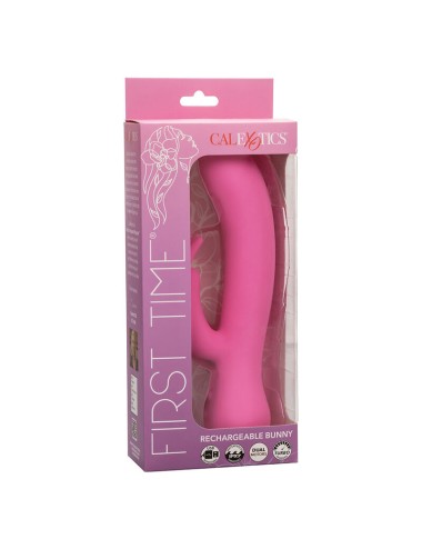 CALEXOTICS - FIRST TIME VIBRATORE CONIGLIO RICARICABILE ROSA
