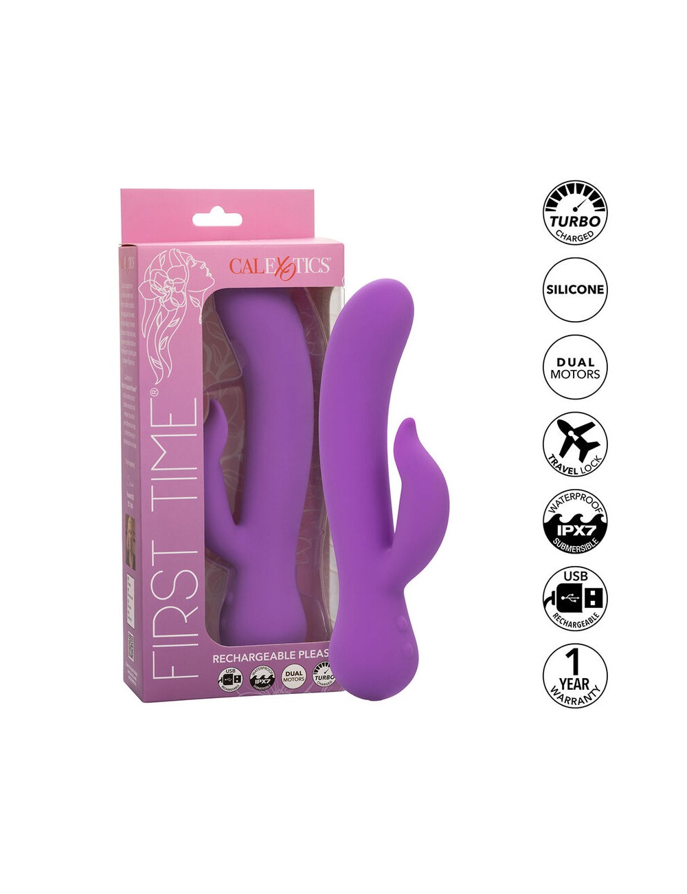CALEXOTICS - FIRST TIME VIBRATORE PLEASER RICARICABILE VIOLA CALEXOTICS - FIRST TIME VIBRATORE PLEASER RICARICABILE VIOLA