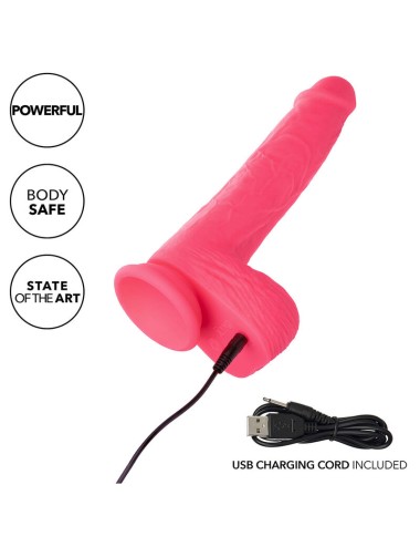 CALEXOTICS - STUDS VIBRATORE REALISTICO 10 VIBRAZIONI ROSA