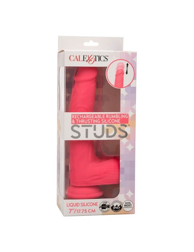 CALEXOTICS - STUDS VIBRATORE REALISTICO 10 VIBRAZIONI ROSA