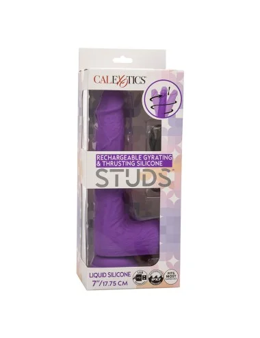 CALEXOTICS - STUDS VIBRATORE RICARICABILE E ROTANTE 10 VIBRAZIONI VIOLA
