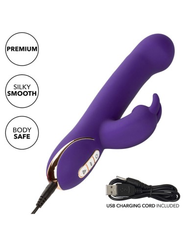 CALEXOTICS - JACK RABBIT VIBRATORE E STIMOLATORE 7 VIBRAZIONI E MODALITÀ DI ASPIRAZIONE BLU
