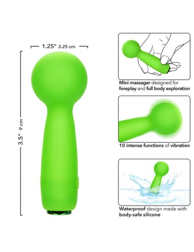 CALEXOTICS - NEON VIBES BUBBLY VIBE IL MINI MASSAGGIATORE 10 VIBRAZIONI VERDE