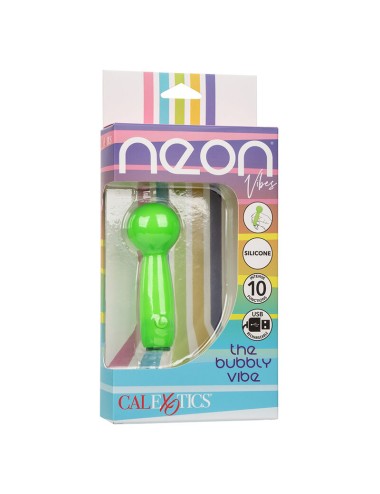 CALEXOTICS - NEON VIBES BUBBLY VIBE IL MINI MASSAGGIATORE 10 VIBRAZIONI VERDE