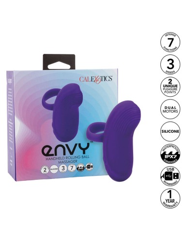 CALEXOTICS - ENVY MASSAGGIATORE PALLA ROTANTE PORTATILE 7 VIBRAZIONI VIOLA