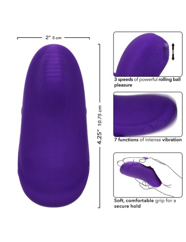 CALEXOTICS - ENVY MASSAGGIATORE PALLA ROTANTE PORTATILE 7 VIBRAZIONI VIOLA