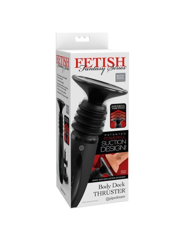FETISH FANTASY SERIES - BODY DOCK MORSETTO PER DILDO THRUSTER CON 7 MODALITÀ DI SPINTA NERO