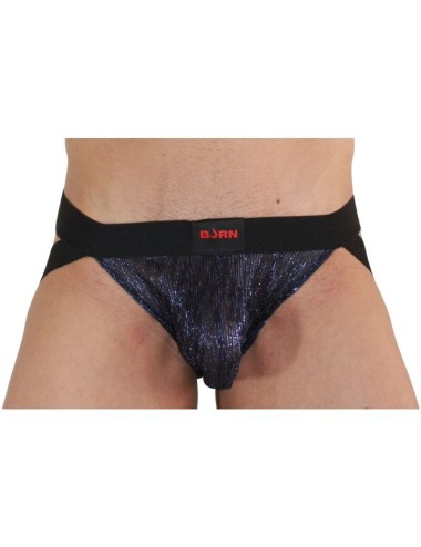 BURN - 006 JOCK BLU LUCIDO / NERO L