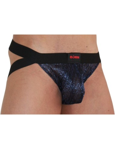 BURN - 006 JOCK BLU LUCIDO / NERO L