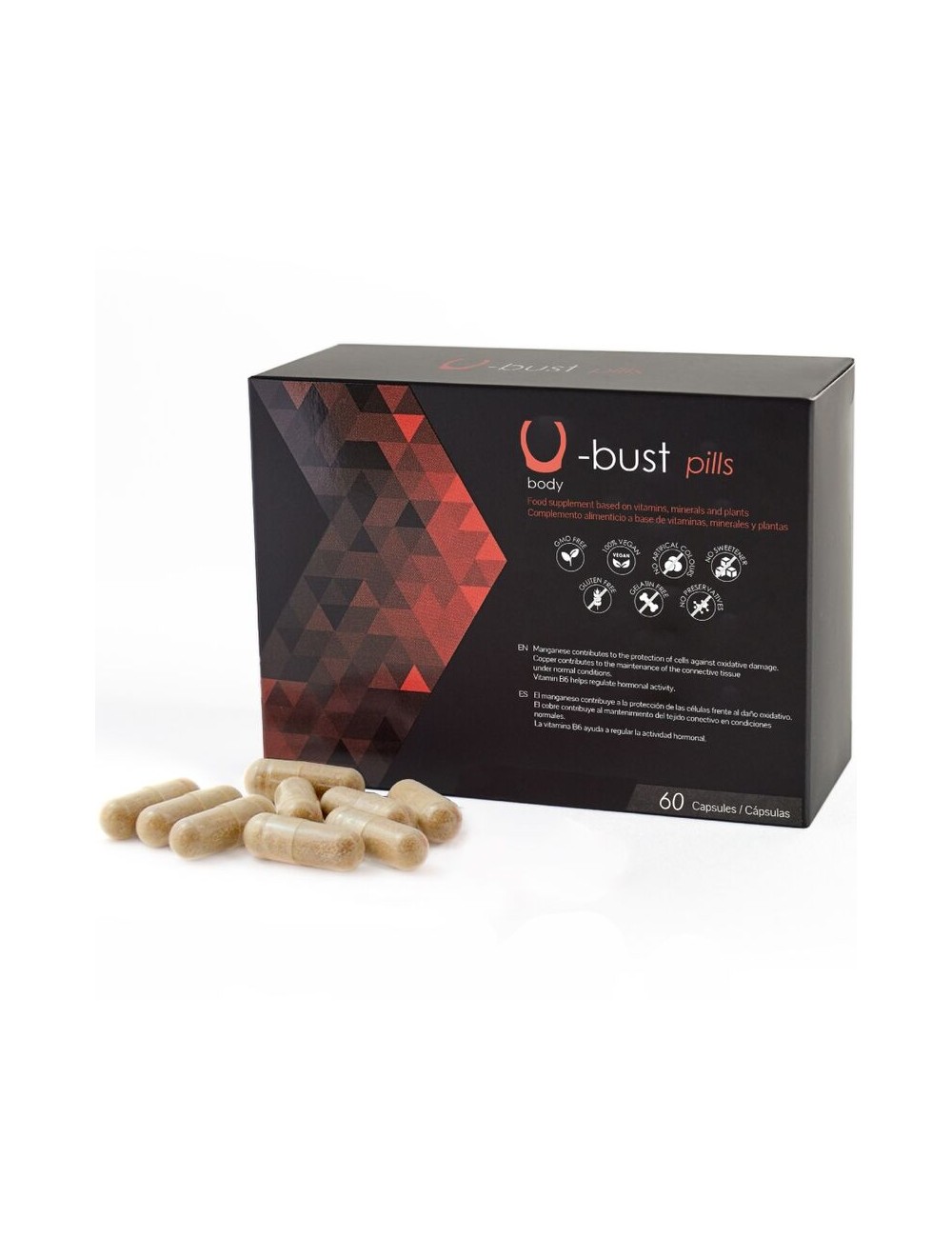 500 COSMETICS - U-BUST CAPSULE PER L'INGROSSAMENTO DEL SENO - 60 CAPSULE