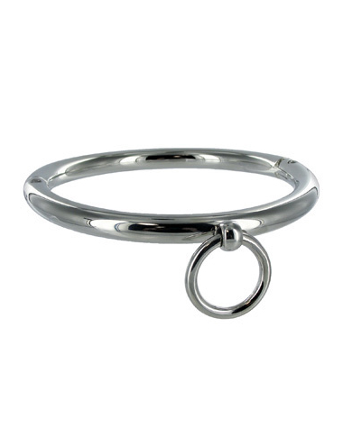 METAL HARD - COLLANA BDSM CON ANELLO 18CM