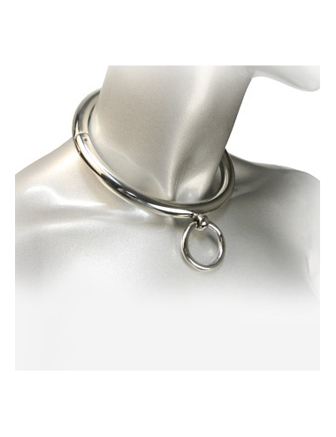METAL HARD - COLLANA BDSM CON ANELLO 18CM