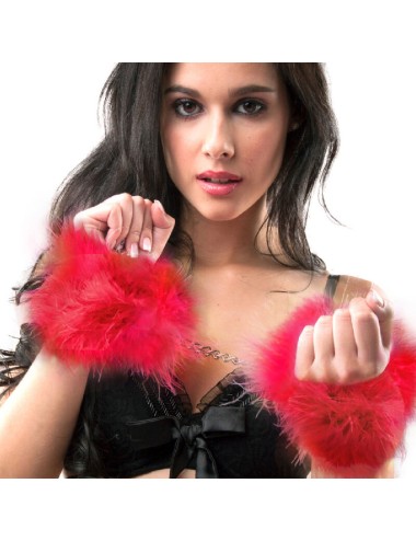 GIOCO SEGRETO - MANETTE MARABOU ROSSO