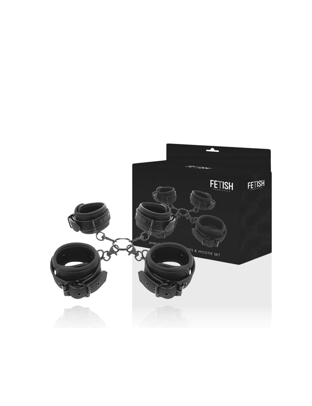 FETISH SUBMISSIVE - SET DI MANETTE PER MANI E CAVIGLIE CON FODERA IN NOPRENE