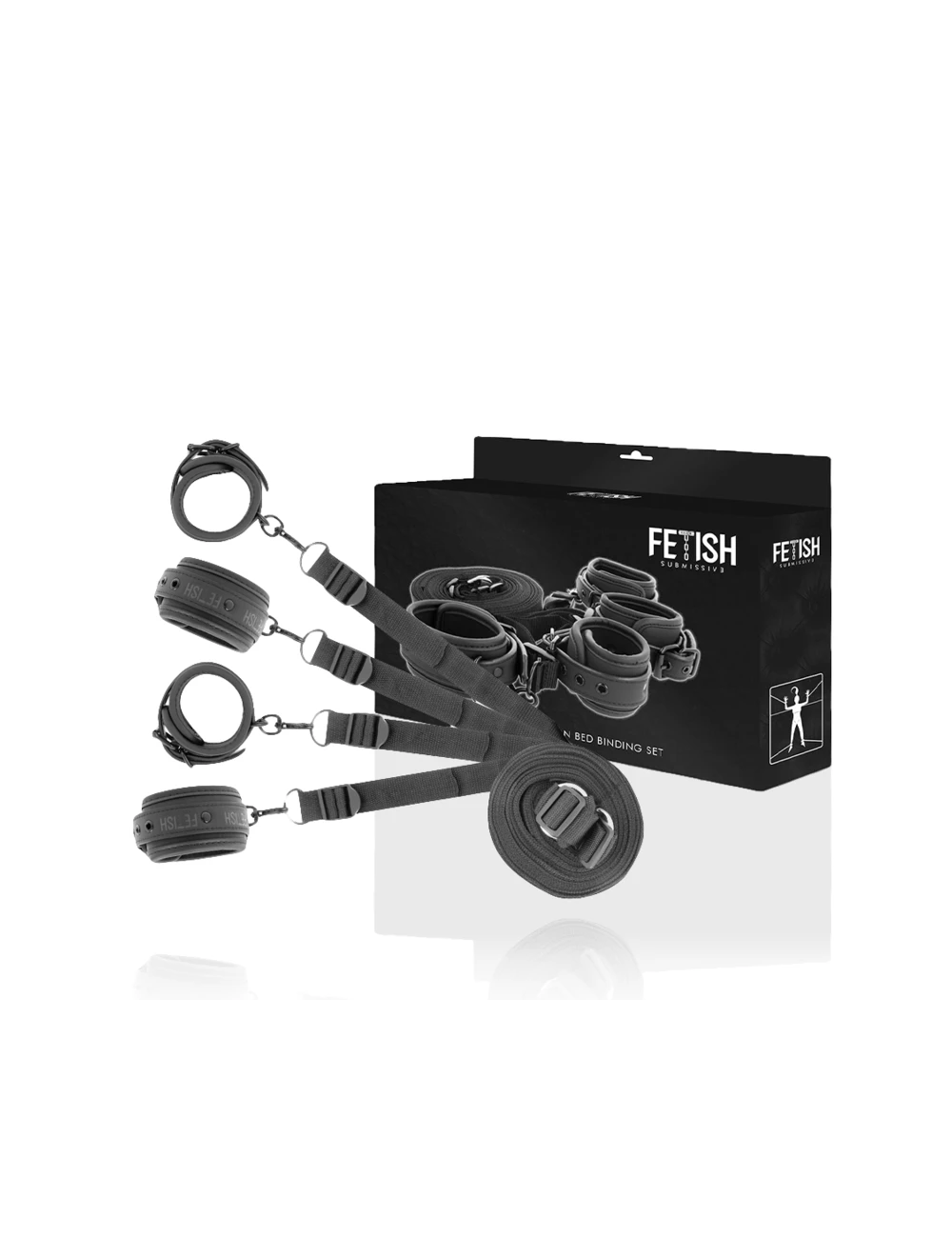 FETISH SUBMISSIVE - SET DI MANETTE E CRAVATTE CON FODERA IN NOPRENE FETISH SUBMISSIVE - SET DI MANETTE E CRAVATTE CON FODERA IN NOPRENE