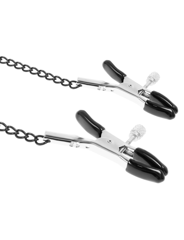 FETISH SUBMISSIVE - ANELLO GAG CON MORSETTI PER CAPEZZOLI