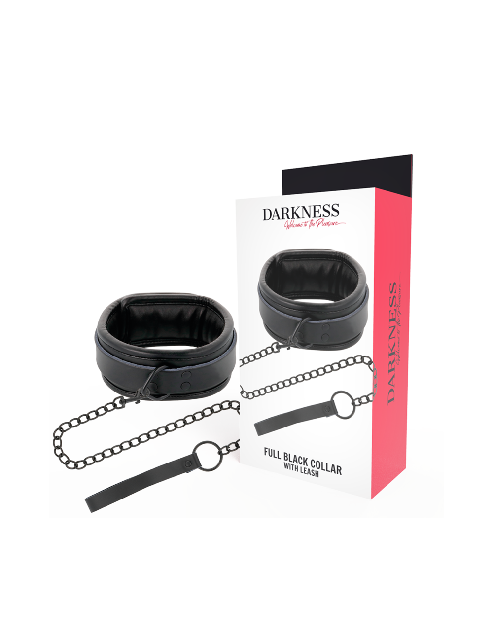 DARKNESS - COLLANA NERA CON CATENA