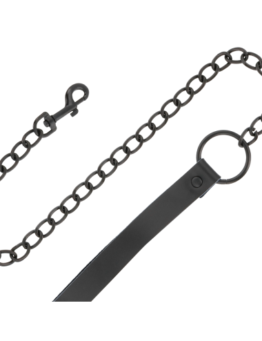 DARKNESS - COLLANA NERA CON CATENA