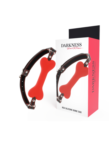 DARKNESS - BAVAGLINO IN SILICONE RED BONE