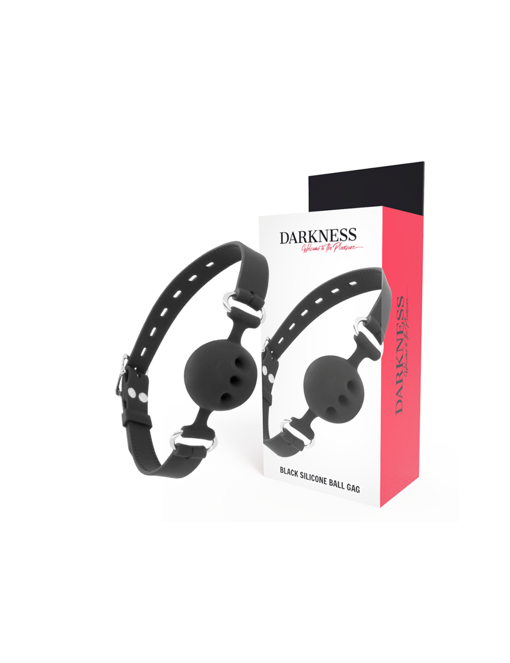 DARKNESS - BAVAGLINO IN SILICONE TRASPIRANTE NERO