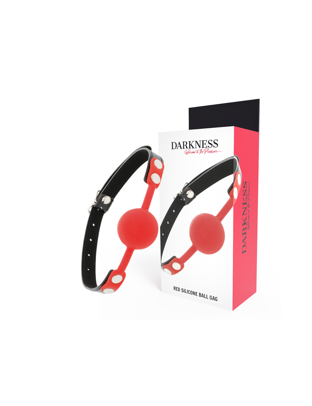 DARKNESS - BAVAGLINO IN SILICONE ROSSO DARKNESS - BAVAGLINO IN SILICONE ROSSO