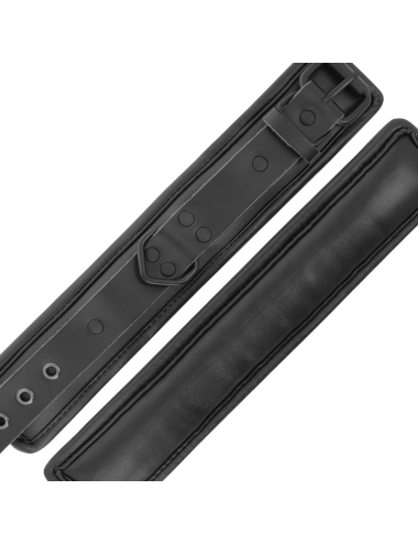 DARKNESS - MANETTE REGOLABILI ALLA CAVIGLIA IN PELLE NERA