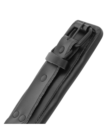 DARKNESS - MANETTE REGOLABILI ALLA CAVIGLIA IN PELLE NERA