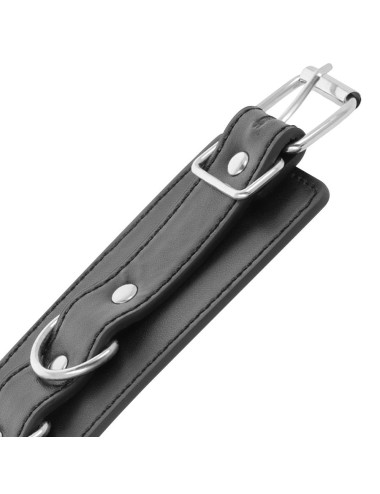 DARKNESS - MANETTE ALLA CAVIGLIA REGOLABILI IN PELLE NERA