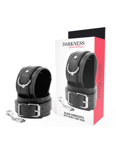DARKNESS - MANETTE NERE REGOLABILI CON DOPPIO NASTRO DI RINFORZO