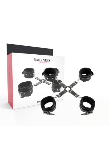 DARKNESS - MANETTE IN PELLE PER PIEDI E MANI NERE