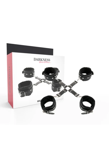 DARKNESS - MANETTE IN PELLE PER PIEDI E MANI NERE