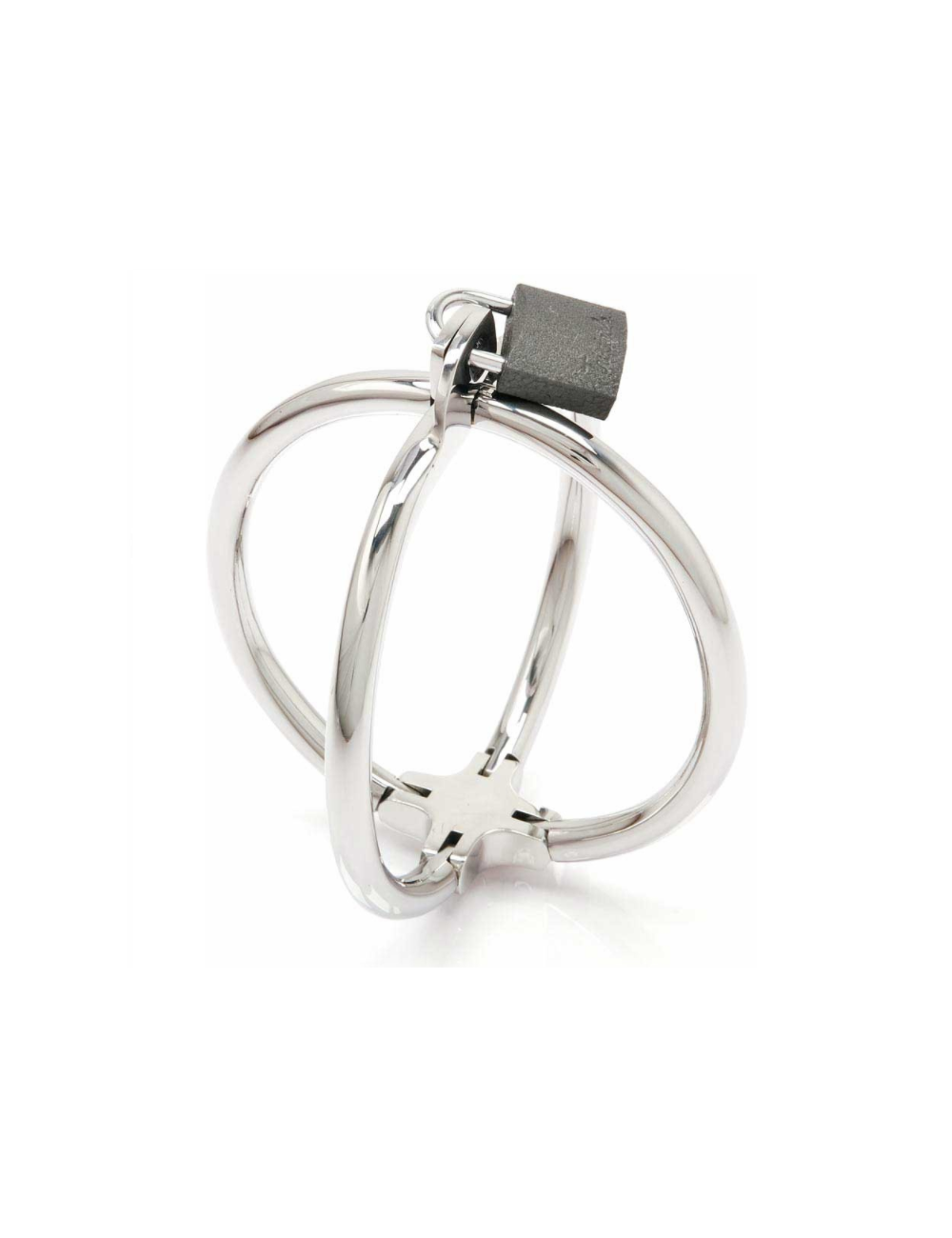 METAL HARD - FERMAMANETTE CRISS CROSS IN ACCIAIO INOSSIDABILE METAL HARD - FERMAMANETTE CRISS CROSS IN ACCIAIO INOSSIDABILE