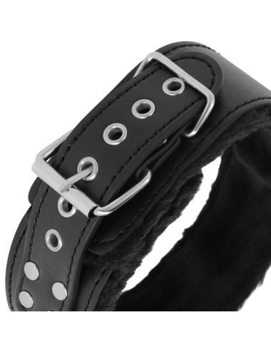 DARKNESS - COLLANA FODERATA CON CATENA IN TITANIO