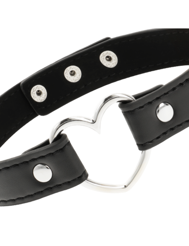 COQUETTE CHIC DESIRE - COLLANA IN PELLE VEGANA ACCESSORIO CUORE DONNA