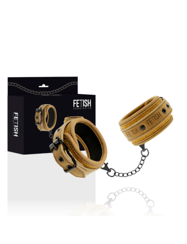 FETISH SUBMISSIVE ORIGEN - MANETTE VEGANE IN PELLE CON FODERA IN NEOPRENE