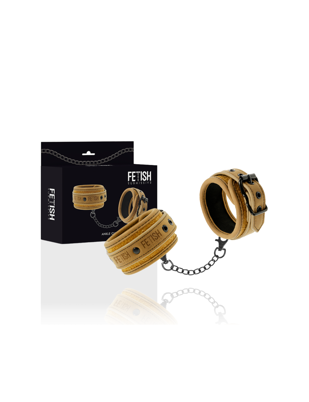 FETISH SUBMISSIVE ORIGEN - POLSINI ALLA CAVIGLIA IN PELLE VEGANA CON FODERA IN NEOPRENE FETISH SUBMISSIVE ORIGEN - POLSINI ALLA CAVIGLIA IN PELLE VEGANA CON FODERA IN NEOPRENE