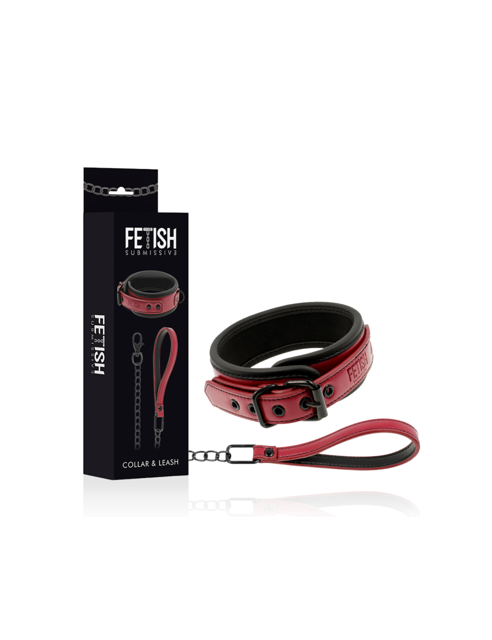 FETISH SUBMISSIVE DARK ROOM - COLLANA A CATENA CON FODERA IN NEOPRENE FETISH SUBMISSIVE DARK ROOM - COLLANA A CATENA CON FODERA IN NEOPRENE