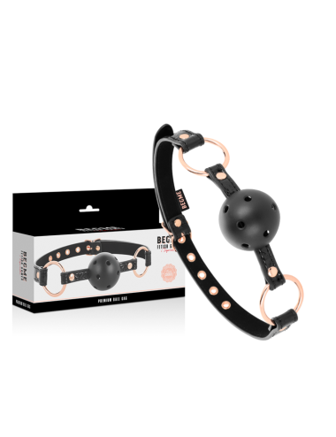 BEGME - BLACK EDITION BALL GAG VEGAN IN PELLE