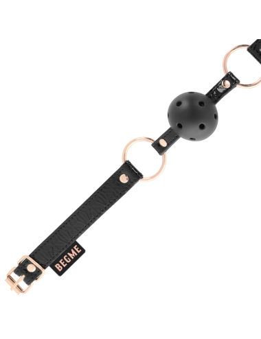 BEGME - BLACK EDITION BALL GAG VEGAN IN PELLE