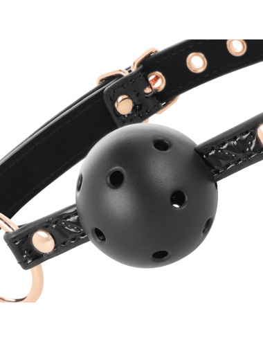 BEGME - BLACK EDITION BALL GAG VEGAN IN PELLE