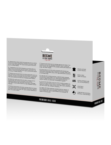 BEGME - BLACK EDITION BALL GAG VEGAN IN PELLE