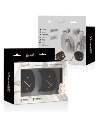COQUETTE CHIC DESIRE - MANETTE IN PELLE FANTASIA VEGANA CON FODERA IN NOPRENE