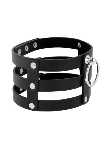 COQUETTE CHIC DESIRE - GIROCOLLO IN PELLE VEGANO STILE FETISH