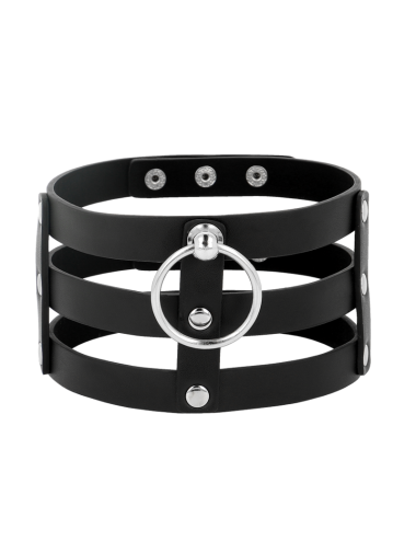 COQUETTE CHIC DESIRE - GIROCOLLO IN PELLE VEGANO STILE FETISH