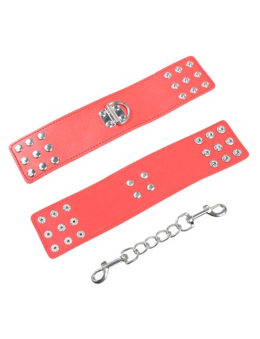 OHMAMA FETISH - MANETTE ROSSE CON CHIUSURA A SCATTO